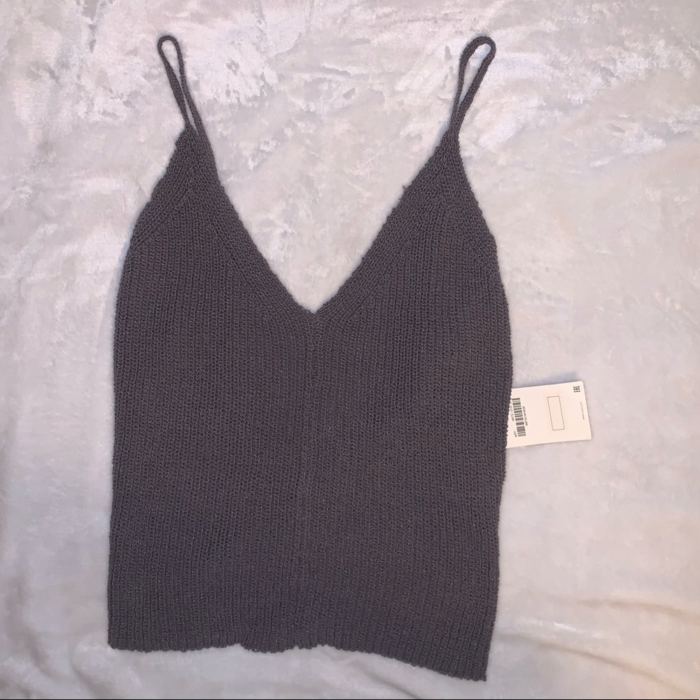 Zara Knit gray top